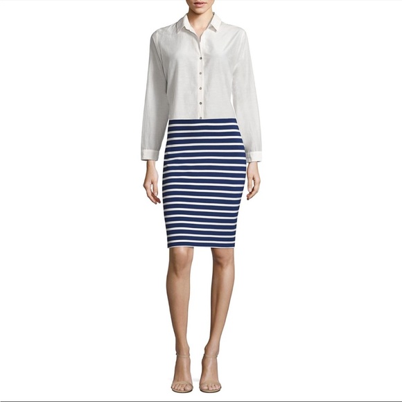 L’AGENCE Stripe Pencil Skirt - Picture 1 of 2